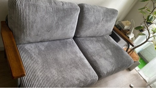 東谷 グロース ソファ 2人掛 グレー HS-555