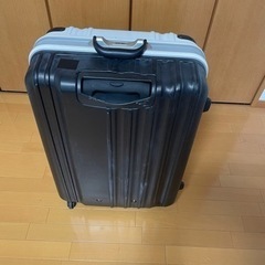 大型スーツケース（白黒）