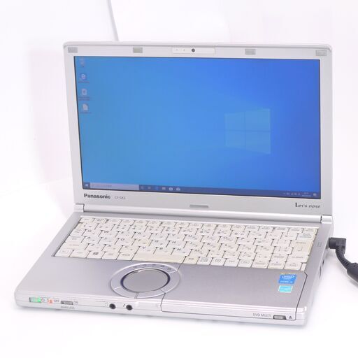 中古良品 日本製 12.1型 ノートPC Panasonic CF-SX3GDRCS 第4世代Core i5 8GB DVDRW 無線 Bluetooth カメラ Windows10 Office