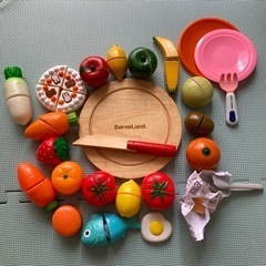 『お取引中』木とプラスチックのキッチンおもちゃ