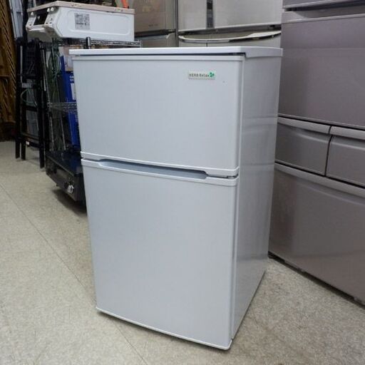 冷蔵庫 90L 2016年製 2ドア ハーブリラックス YRZ-C09B1 ヤマダ電機