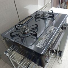 LPガステーブル 2020年製 パロマ IC-S37BM-L ガステ ガス台 黒 LPガス