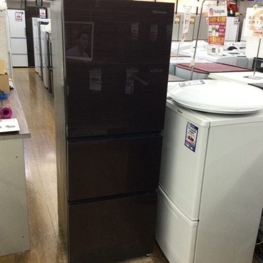 #E-91【ご来店頂ける方限定】Hisenseの3ドア冷凍冷蔵庫です