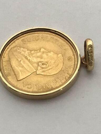 南アフリカ K22 クルーランド金貨1/10 oz ペンダントトップ