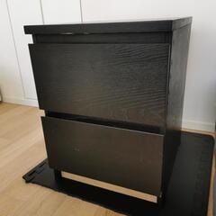 IKEA タンス チェスト 黒 木製 ブラック 幅40
