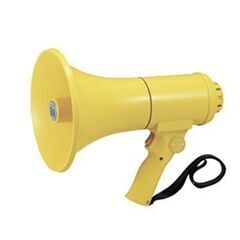 未使用 TOA 防滴 メガホン 15W ホイッスル音付き ER-1115W /ティーオーエー札幌 北20条店