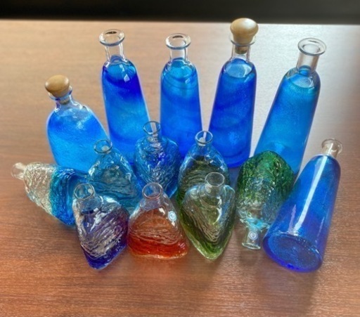 琉球ガラス　ボトル　美品　14個セット