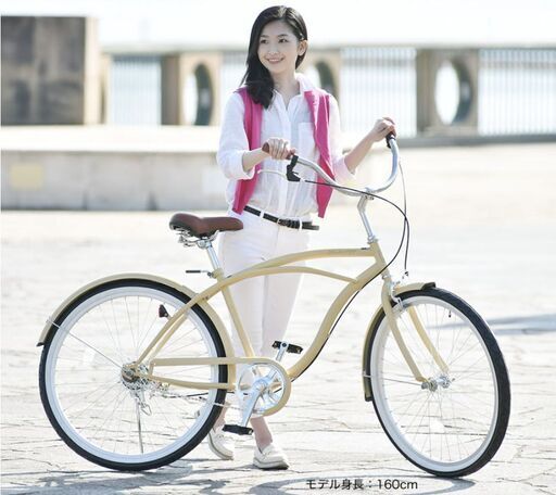 お値下げしました。新品未使用！ビーチクルーザー 26インチ