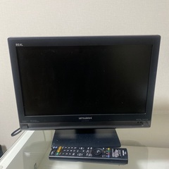 テレビ　リモコン付き　MITSUBISHI