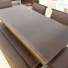 千歳市/恵庭市 大塚家具 ダイニング 6点セット イス4脚 ベンチ1脚 ダイニングセット テーブル