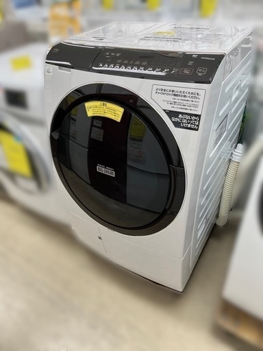 J1165 6ヶ月保証付き！ 日立 HITACHI  ドラム式洗濯乾燥機 BD-SX110FR ビッグドラム (洗濯11kg・乾燥6kg) 右開き 2021年製 動作確認、クリーニング済み