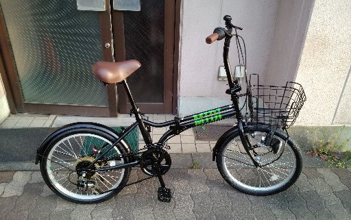 MIDI[ミディ]20吋 折り畳み自転車 外装6段/ブラック