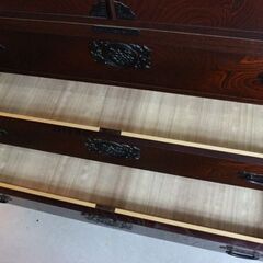 着物収納お探しなら！美品 筑後民芸家具 焼き印有 定価約30万 和箪笥 着物箪笥 民芸箪笥 前欅 鍵無し