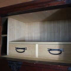 着物収納お探しなら！美品 筑後民芸家具 焼き印有 定価約30万 和箪笥 着物箪笥 民芸箪笥 前欅 鍵無し