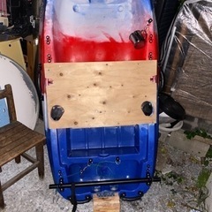 コンパクトカヤック　船外機取り付け可能