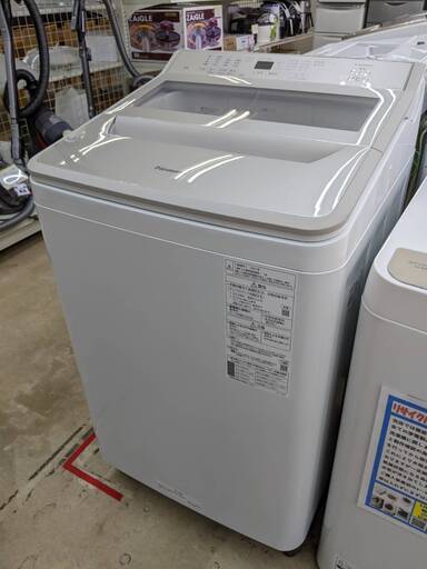 高年式 Panasonic 8.0kg洗濯機 NA-FA80H9 2021年製 No.2635