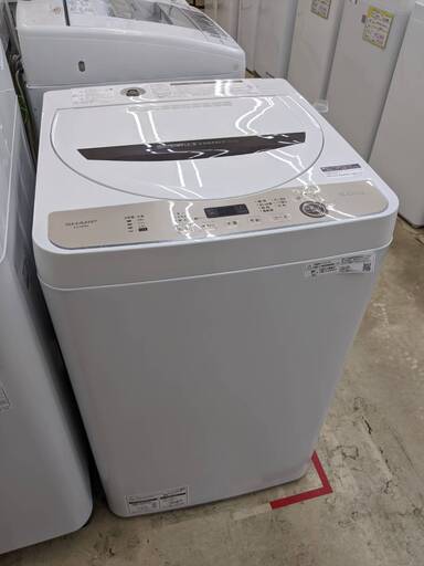 高年式 SHARP 6.0kg洗濯機 ES-GE6E 2021年製 No.2478
