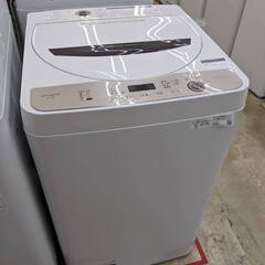 高年式? SHARP 6.0kg洗濯機 ES-GE6E 2021年製 No.2478