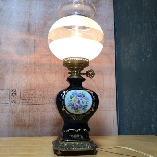 t.limoges リモージュ 卓上ランプ ガラスシェード アンティークカフェ t.limoges リモージュ 卓上ランプ ガラスシェード アンティークカフェ