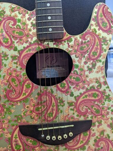 多少難あり フェンダー テレコースティック ピンクペイズリー