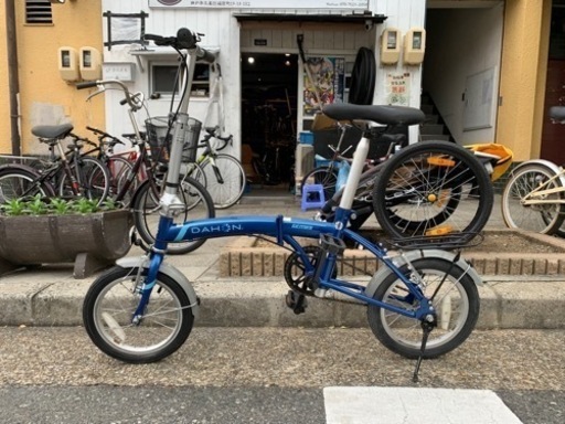 ✔️✔️DAHON GEMINI 折りたたみ　１４インチ　フレーム　アルミ　青　軽い　やすい ✔️✔️DAHON GEMINI 折りたたみ 14インチ フレーム アルミ 青 軽い