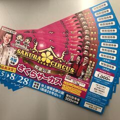 【ネット決済・配送可】SAKURA CIRCUS 1000円チケ...