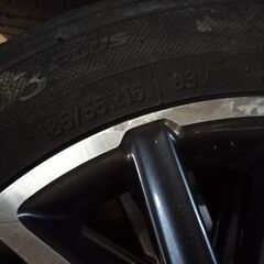トヨタヴォクシー中古ホイル、タイヤ四本セット！キズ有り