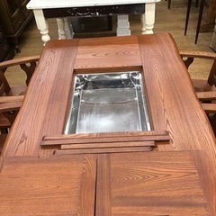 KE-97【ご来店頂ける方限定】無垢材　民芸囲炉裏　ダイニング5点セット