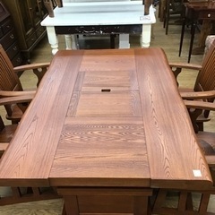 KE-97【ご来店頂ける方限定】無垢材　民芸囲炉裏　ダイニング5点セット