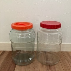 ガラス瓶　ガラス容器　2個