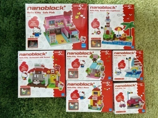 新品未開封】ナノブロックnanoblock キティシリーズ7点セット