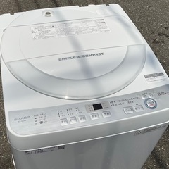 RKGSE-759】特価！シャープ/SHARP/6kg/全自動洗濯機/ES-GE6B-W/中古/2018年