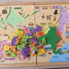 木製 日本地図 パズル  【お取引予定者あり】