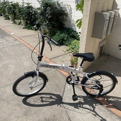 折りたたみ自転車(白)