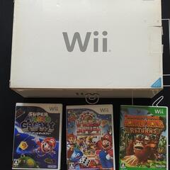 【中古】wii本体 ソフト3つ