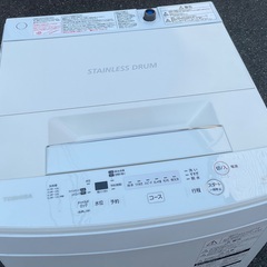 【RKGSE-760】特価！東芝/4.5kg/全自動洗濯機/AW-45M7/中古/2018年製/当社より近隣地域無料配達