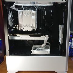 フルセット！白い 自作ゲーミングPC 快適【新品中古パーツ構成】