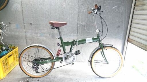 折りたたみ自転車中古 topone 外装6段変速 サスペンション常備