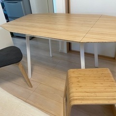 IKEA テーブル　チェア　スツール