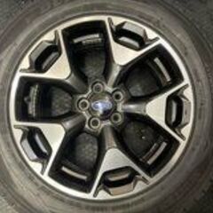 【DUNLOP SJ8 225/60R17】スタッドレス【SUBARU 純正ホイール 17インチ 7J5HPCD100+48】バリ溝 スバルXV フォレスター等　(MTF215)クレジットカード QRコード決済可能 DUNLOP WINTER MAXX SJ8 225/60R17】スタッドレス【SUBARU XV 純正