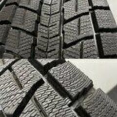 タイヤ走行短め【DUNLOP SJ8 225/60R18】スタッドレス【トヨタ 80系ハリアー Gグレード 純正ホイール 18インチ 7J5HPCD114.3+35】　(TE738)クレジットカード QRコード決済可能 タイヤ走行短め【DUNLOP SJ8 225/60R18】スタッドレス【トヨタ 80系