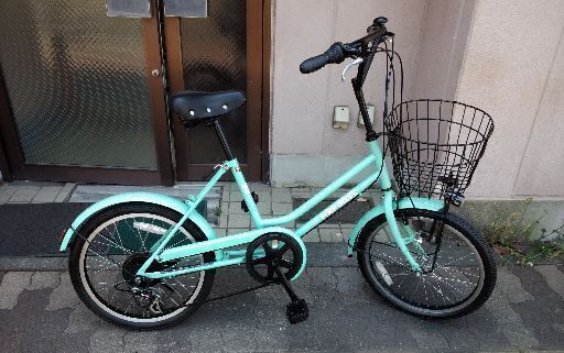 FINE BIKES[ファインバイク]20吋 ミニベロ 外装6段/ミントグリーン