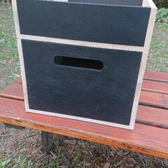 ひのきの黒板木箱  大小2個セット