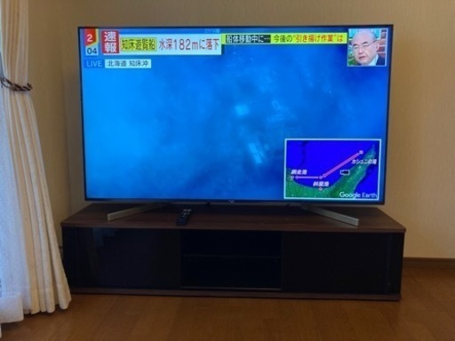 SONY 4Ｋ　液晶テレビ　65型　テレビ台付き