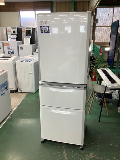 安心の6ヶ月保証付！！　MITSUBISHI　3ドア冷蔵庫　MR–C34AｰW  2017年製