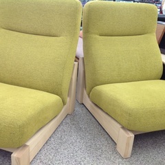 カリモク WS72モデル 木製フレーム 布製 2人掛けソファー【9651144】