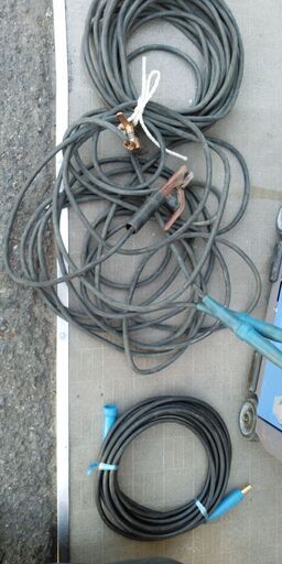 引取限定】デンヨー GAW-155ES ウェルダー キャプタイヤ×2、延長×1付き