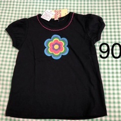 新品90 女の子Tシャツ、黒