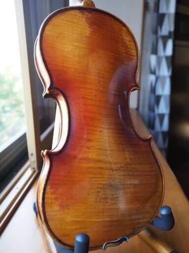 【選定分類：III-⑨オールド・ファクトリーメード・仏蘭西】Violin Ascribed to ALDRIC,18？？●国内表板オープン修復・セッティング・調整済●演奏会即可