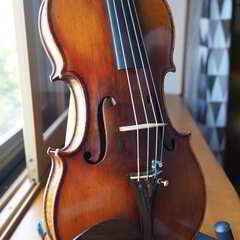【選定分類：III-⑨オールド・ファクトリーメード・仏蘭西】Violin Ascribed to ALDRIC,18？？●国内表板オープン修復・セッティング・調整済●演奏会即可